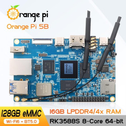 PACK-11C  Orange Pi 5B (16GB RAM with 128GB EMMC) - Complete SET